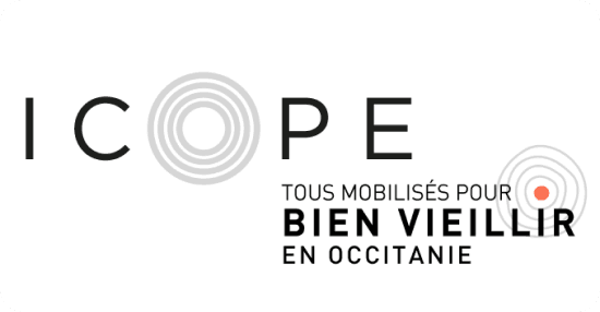 Logo de ICOPE (Integrated Care for Older People), programme qui vise à renforcer les capacités des systèmes de santé pour permettre aux personnes âgées de vivre de manière autonome plus longtemps.